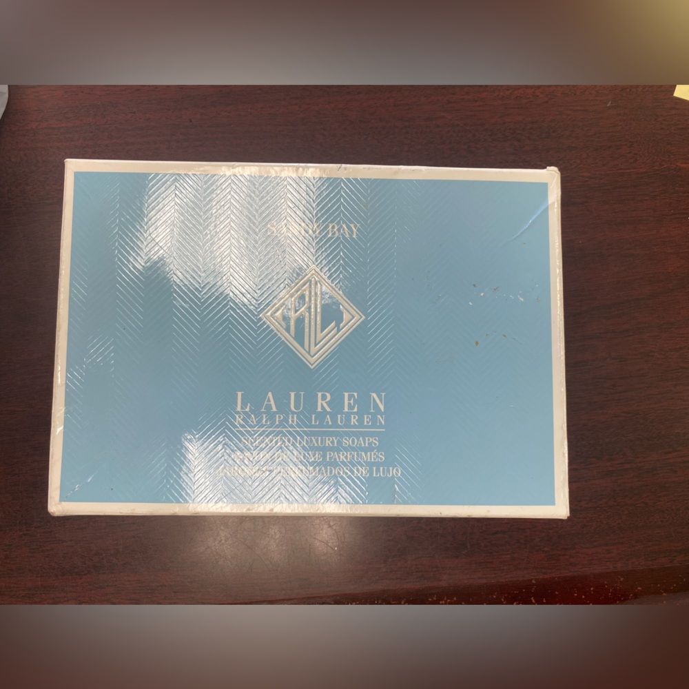 Lauren Ralph Lauren Luxury Soap Set.Sandy Bay.Set of 6.Sealed.Clean Scent. NWT.